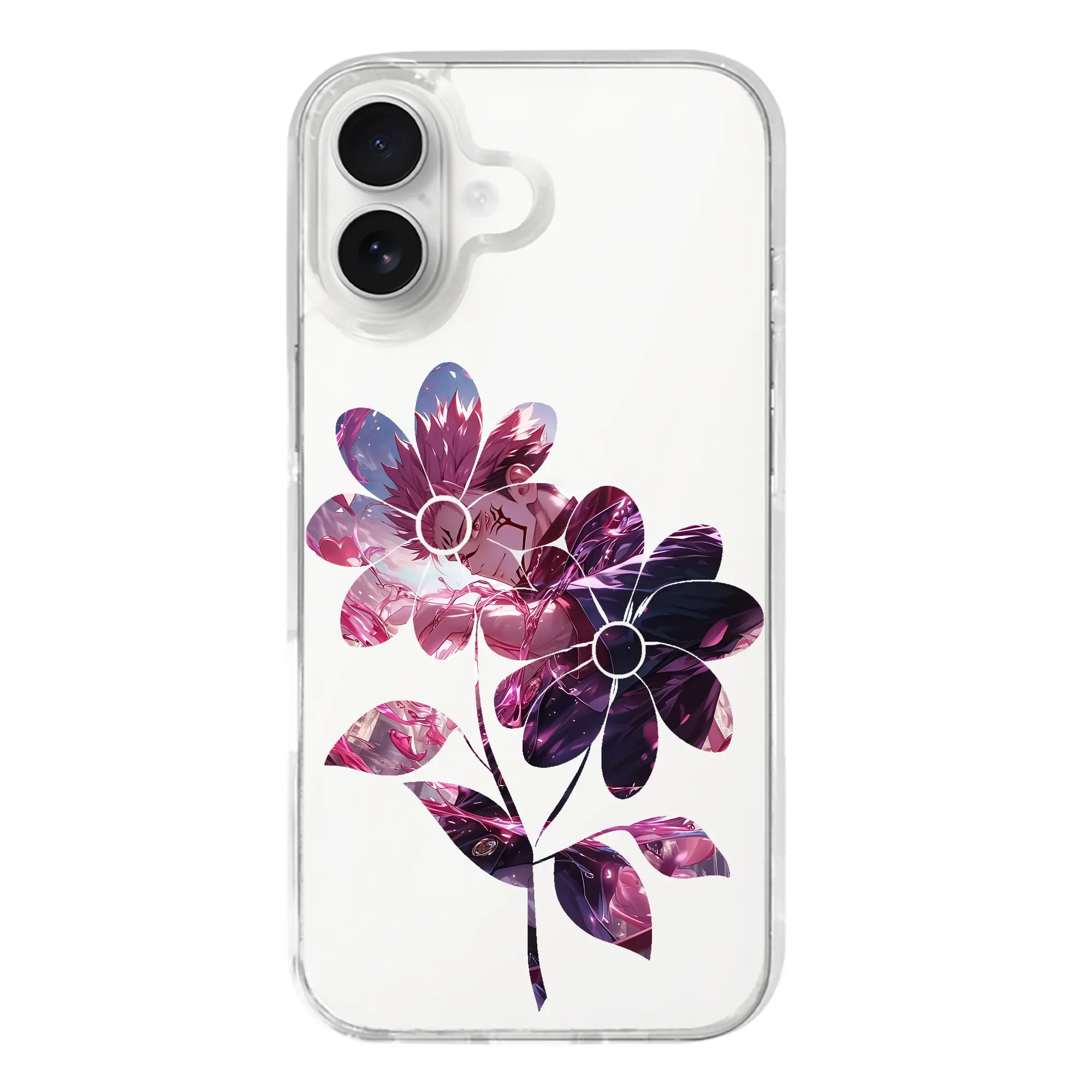 呪術廻戦 グッズ,両面宿儺 - iPhone 17シリーズ 透明スマホケース – 薄型・耐衝撃・精密フィット保護カバー